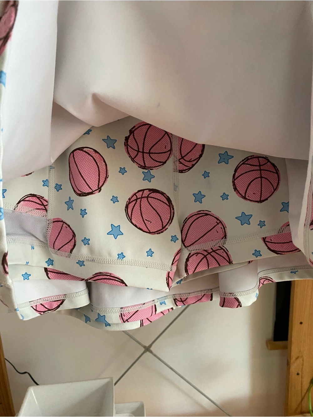 SweetHoney Basketball Print Active Skort Tank Top Set Pink 12 - Picture 12 of 15